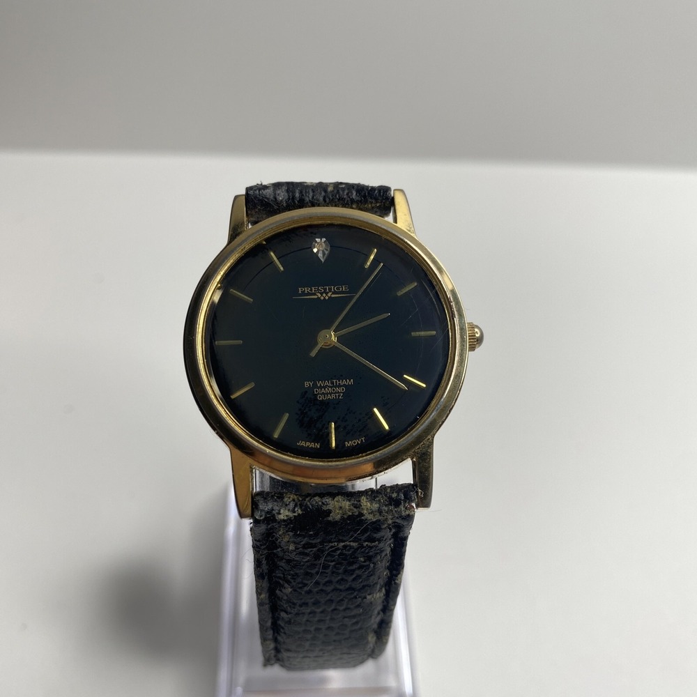 Vintage Prestige‎ by Waltham Diamond quartz watch XPPOO4 SR626SW Untested - Picture 2 of 12